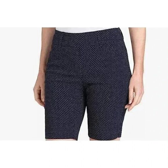 Hilary Radley Women's Navy/White Mini Polka-dot Shorts NEW - Picture 2 of 11